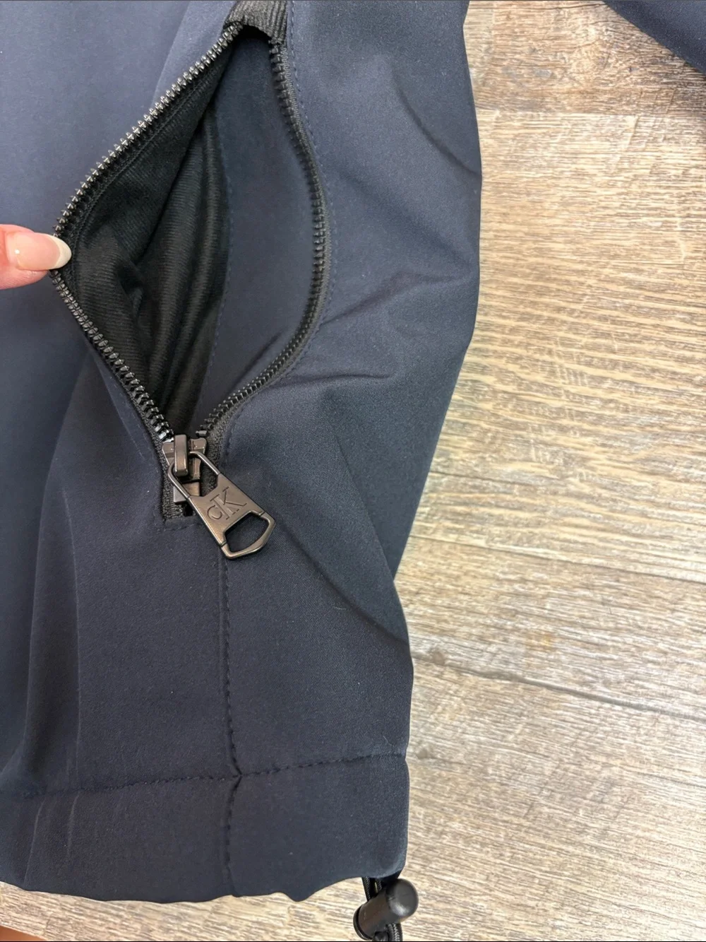 Calvin Klein Men’s Soft Shell Jacket with Sherpa Fleece Lining - Navy - NWT
